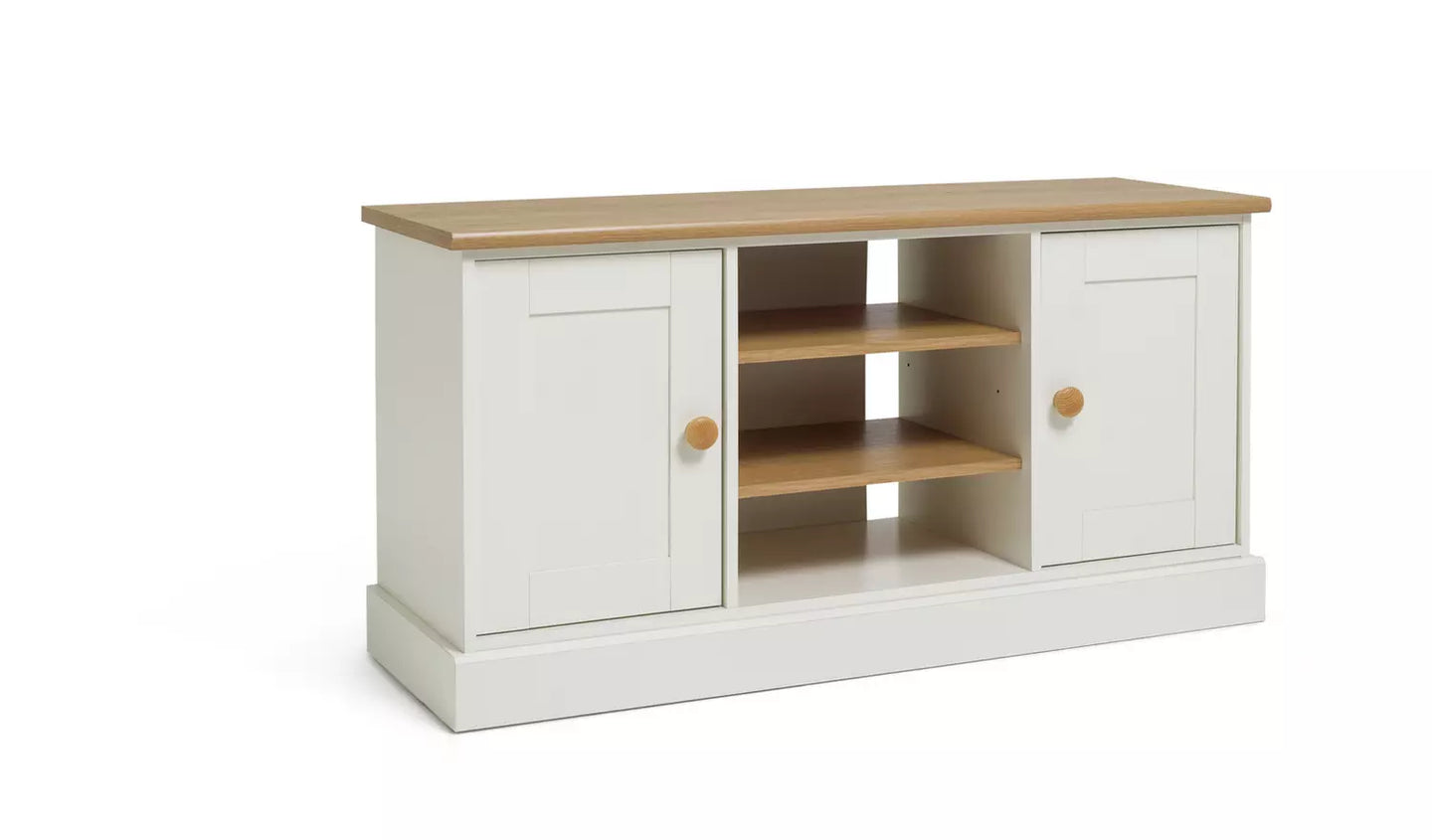 Assembled Winchester 2 Door TV Unit - Cream